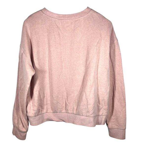 Vans Pink Sweater Off The Wall Boxy Pullover Long Sleeve Size Large - Picture 3 of 6